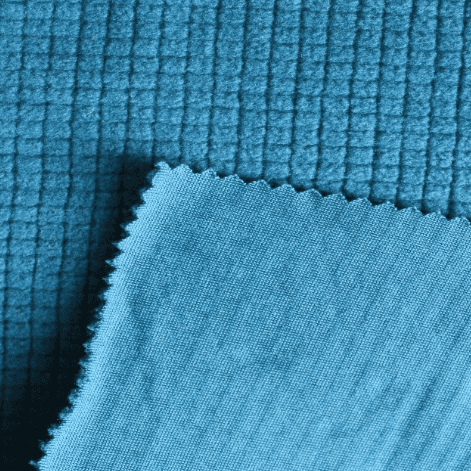 探索具有弹力的弹性印花华夫格面料